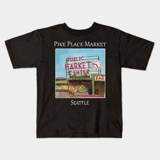 Pike Place Market Seattle Kids T-Shirt